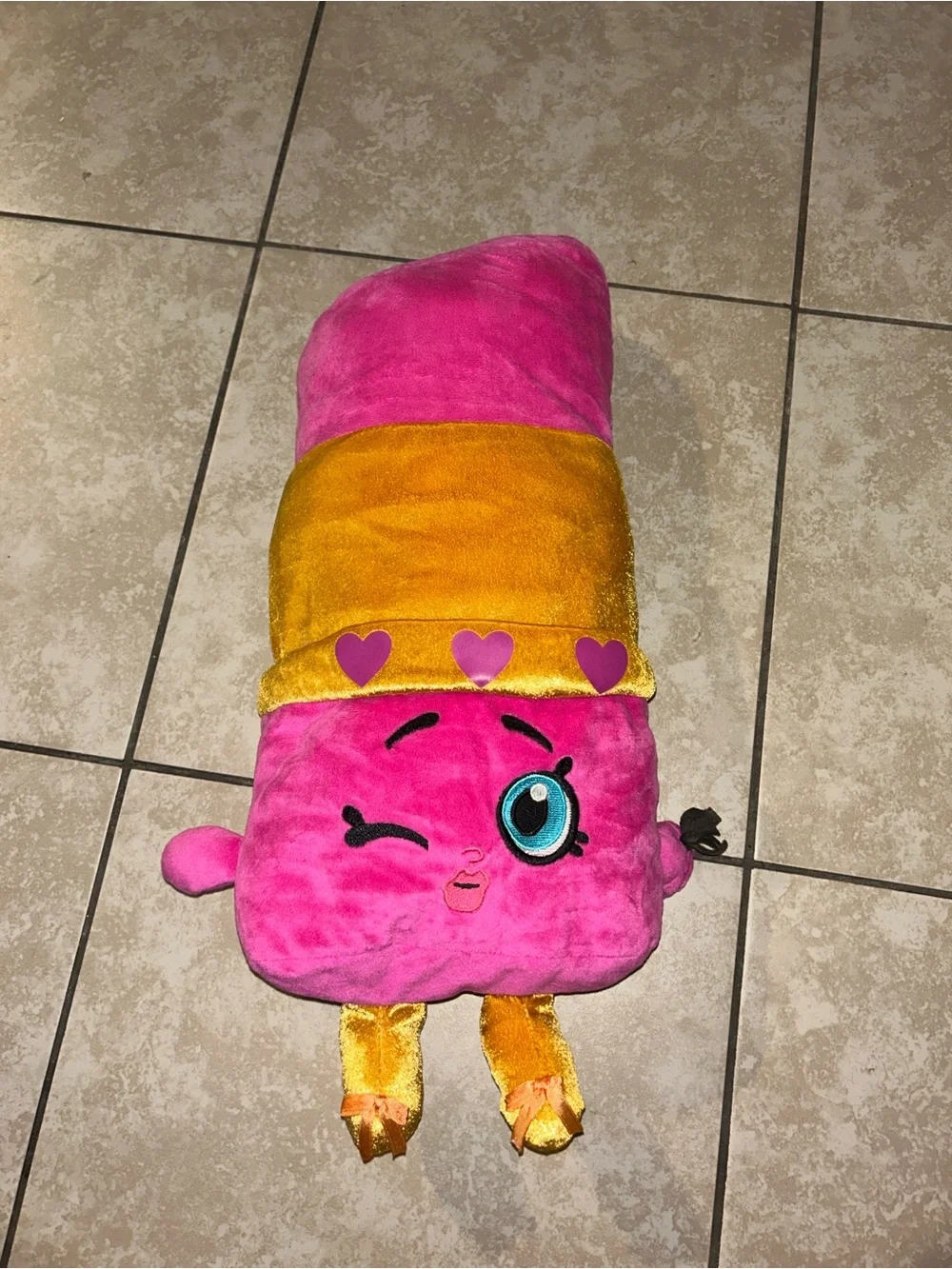 Pink Shopkins Lippy big plush